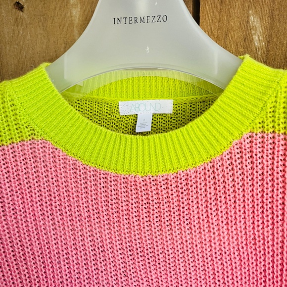 Nordstrom Abound Womens Sweater Size Small Striped Lightweight Crew Neck - Picture 4 of 13